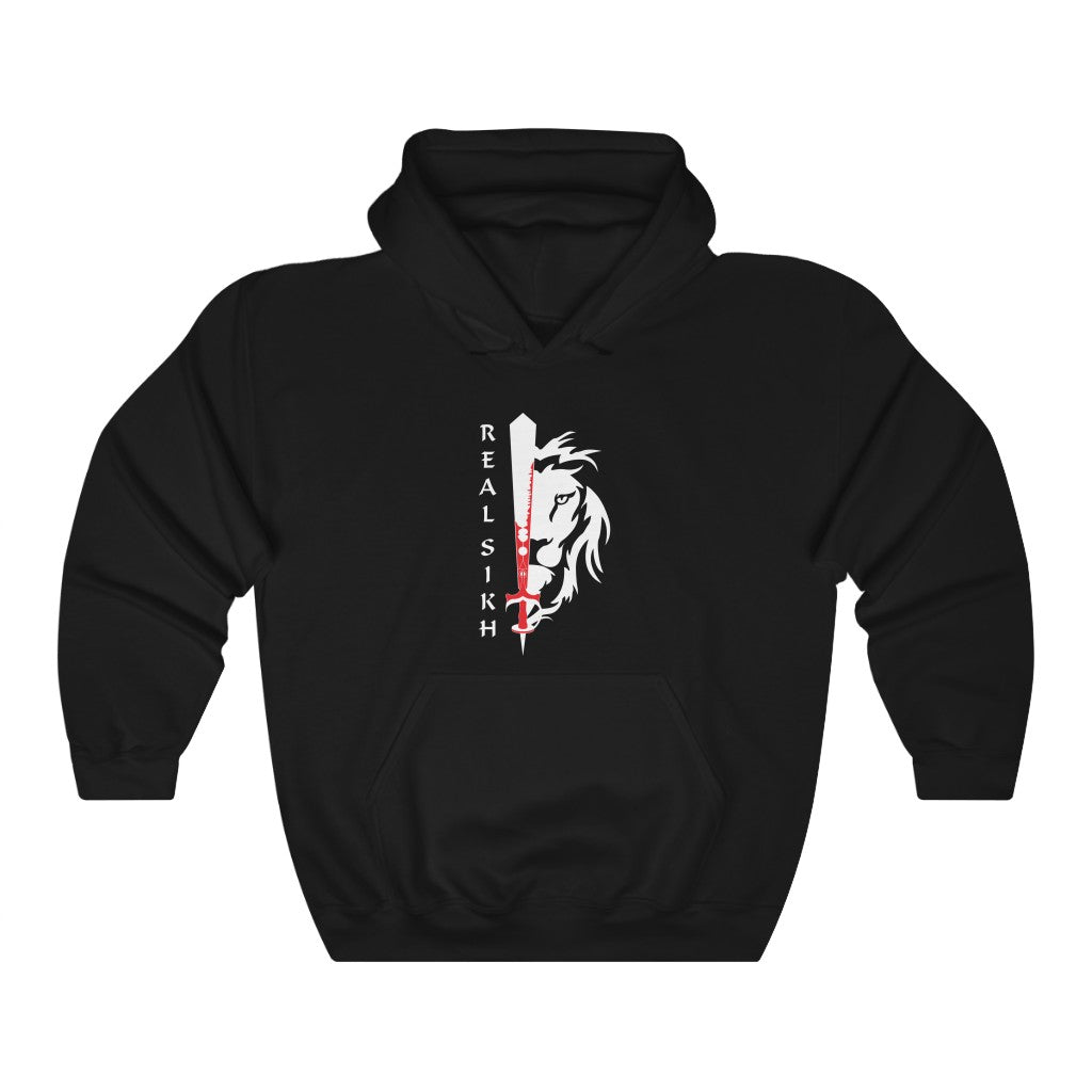 Real Sikh Hoodie Blackout/Red - Name Included